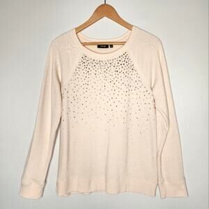 🌻3 for $18 Pale Pink Metallic Stud Sweatshirt Apt. 9